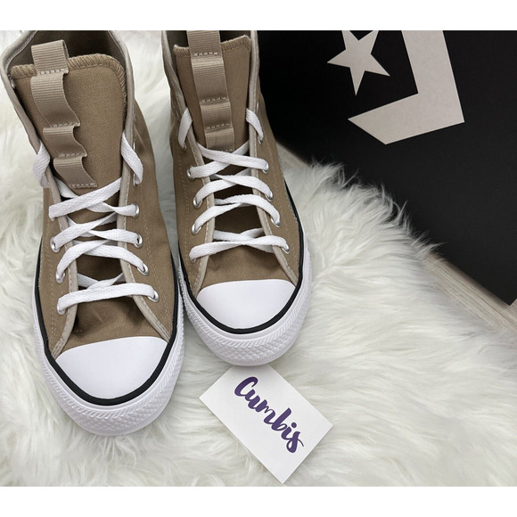 Converse Chuck Taylor All Star Sneakers Sizes M 9 / W 11 -Khaki A02792C NEW - Picture 4 of 11